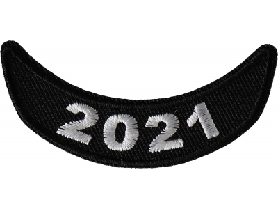 2021 Year Rocker Patch Lower White