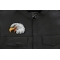 Eagle Head Facing Left Iron on Sew on Embroidered Patch Eagle Head Facing Left Iron on Patch - 4.15x3 inch - Embroidered Iron on Patch shown on leather vest