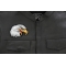 Eagle Head Facing Right Iron on Sew on Patch Eagle Head Facing Right Iron on Patch - 4.15x3 inch - Embroidered Iron on Patch shown on leather vest