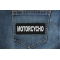 Motorcycho Patch Motorcycho Patch shown on jeans
