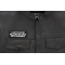 I gotto Stop Falling in Love with Whores Patch, Funny Saying Patches shown on leather vest