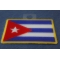 Cuba Flag Patch diagonal view