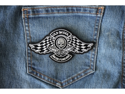 Old Skool Biker Forever Patch