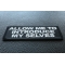 Allow me To Introduce My Selves Patch Allow me To Introduce My Selves Funny Iron on Patch diagonal view
