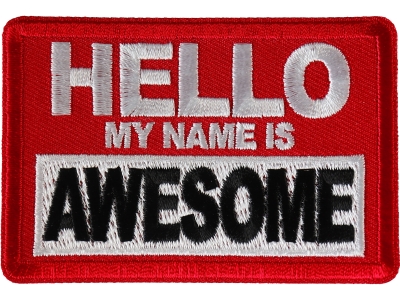 Hello My Name is Awesome Patch