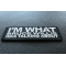 I'm What Bruce Willis Was Talking About Patch I'm What Bruce Willis Was Talking About Funny Iron on Patch diagonal view
