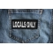 Locals Only Patch Locals Only Funny Iron on Patch shown on jeans