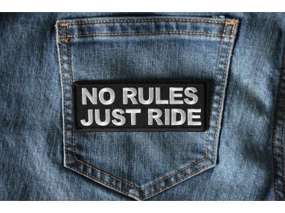 No Rules Just Ride Patch
