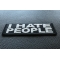 I Hate People Patch I Hate People Funny Iron on Patch diagonal view