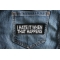 I Hate it When That Happens Funny Iron on Patch shown on jeans