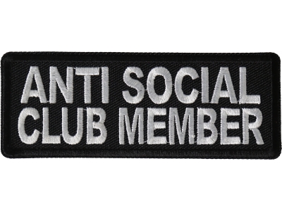 Anti Social Club Member Patch