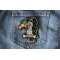 Vulture Patch Smoking a Cigar Vulture on Bone Patch shown on jeans