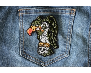 Vulture On Skull Patch