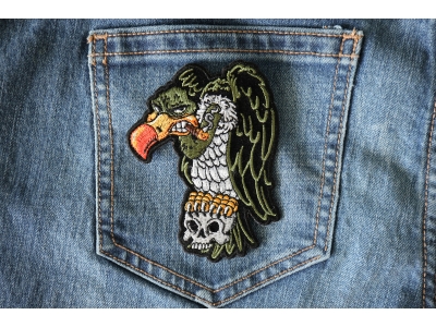 Vulture On Skull Patch