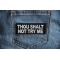 Thou Shalt Not Try Me Patch Thou Shalt Not Try Me Funny Iron on Patch shown on jeans