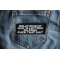 Relationship Has 12 Letters So Does Fuck That Shit Patch shown on jeans