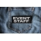 Event Staff Patch White shown on jeans