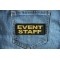 Even Staff Patch Yellow Event Staff Patch Yellow shown on jeans