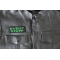 Even Staff Patch Green Event Staff Patch Green - 4x1.5 inch - Embroidered Iron on Patch shown on leather vest