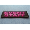 Even Staff Patch Pink Event Staff Patch Pink diagonal view