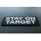 Stay on Target Patch Stay on Target Patch diagonal view