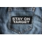 Stay on Target Patch Stay on Target Patch shown on jeans
