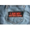 I am My Brother's Keeper Orange Patch I am My Brother's Keeper Orange Patch shown on jeans