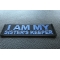 I am My Sister's Keep Patch Blue I am My Sister's Keep Patch Blue diagonal view