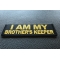 I am My Brother's Keep Patch Yellow I am My Brother's Keeper Patch Yellow diagonal view