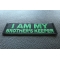 I am My Brother's Keep Patch green I am My Brother's Keeper Patch green diagonal view