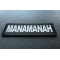 Manamanah Patch Manamanah Funny Iron on Patch diagonal view