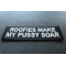 Roofies Make My Pussy Soar Patch Roofies Make My Pussy Soar Funny Iron on Patch diagonal view