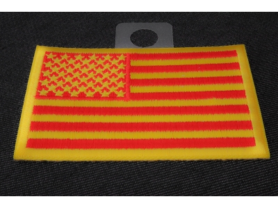 Red and Yellow US Flag Patch