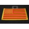 Red and Yellow US Flag Patch Red and Yellow US Flag Patch diagonal view