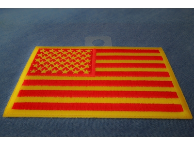 US Flag Patch Red Yellow Marine Colors