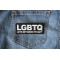 LGBTQ Lets Get Biden to Quit Funny Patch LGBTQ Lets Get Biden to Quit Funny Patch shown on jeans