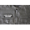 Opps I'm Sad Again Patch Opps I'm Sad Again Patch, Funny Saying Patches shown on leather vest
