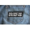 You'll Shoot Your Eye Out Kid Patch shown on jeans