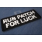 Rub Patch For Luck Patch diagonal view
