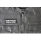 Rub Patch For Luck Patch, Biker Saying Patches shown on leather vest