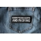 Everything Hurts and I'm Dying Patch shown on jeans