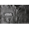 There are no Atheists in Foxholes Patch, Military Saying Patches shown on leather vest
