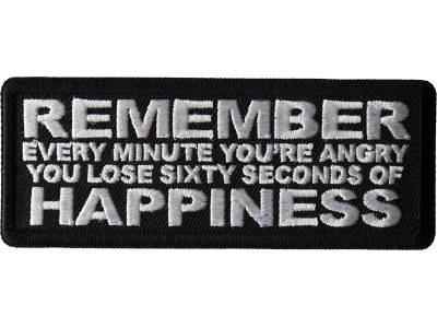 Remember Every Minute You're Angry You Lose Sixty Seconds of Happiness Patch