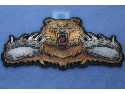 Brown Bear Claws Iron on Patch