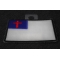 Christian Flag Patch with Black Borders Christian Flag Patch with Black Borders diagonal view