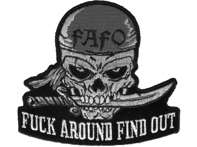 Fuck Around Find Out Skull Patch