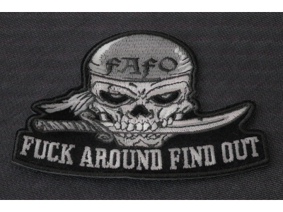 Fuck Around Find Out Skull Patch