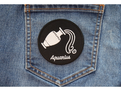 Aquarius zodiac sign Patch