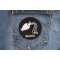 Aquarius Zodiac Patch shown on jeans