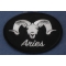 Aries Zodiac Patch diagonal view